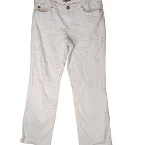 Dear John Off White Cropped Ankle Pant Jeans 30 Bone